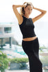 PQ Swim Black Crochet Top